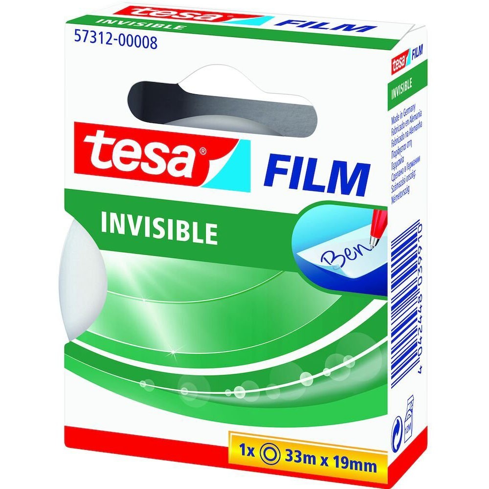 Tesa invisible tape 19mm x 33 mtr