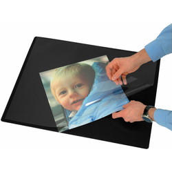 Q-connect skriveunderlag m/dækplade 50x63cm sort