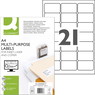 Q-connect multietiketter A4 38,1x63,5mm hvid
