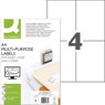 Q-connect multietiketter A4 148,5x105mm hvid