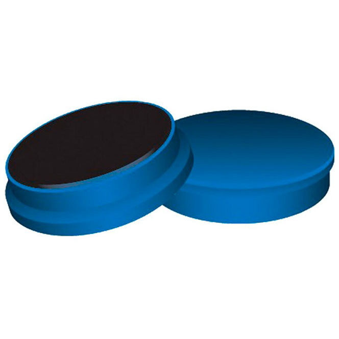 Q-connect magneter i blå 25 mm 10 stk