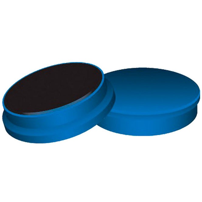 Q-connect magneter i blå 35 mm 10 stk