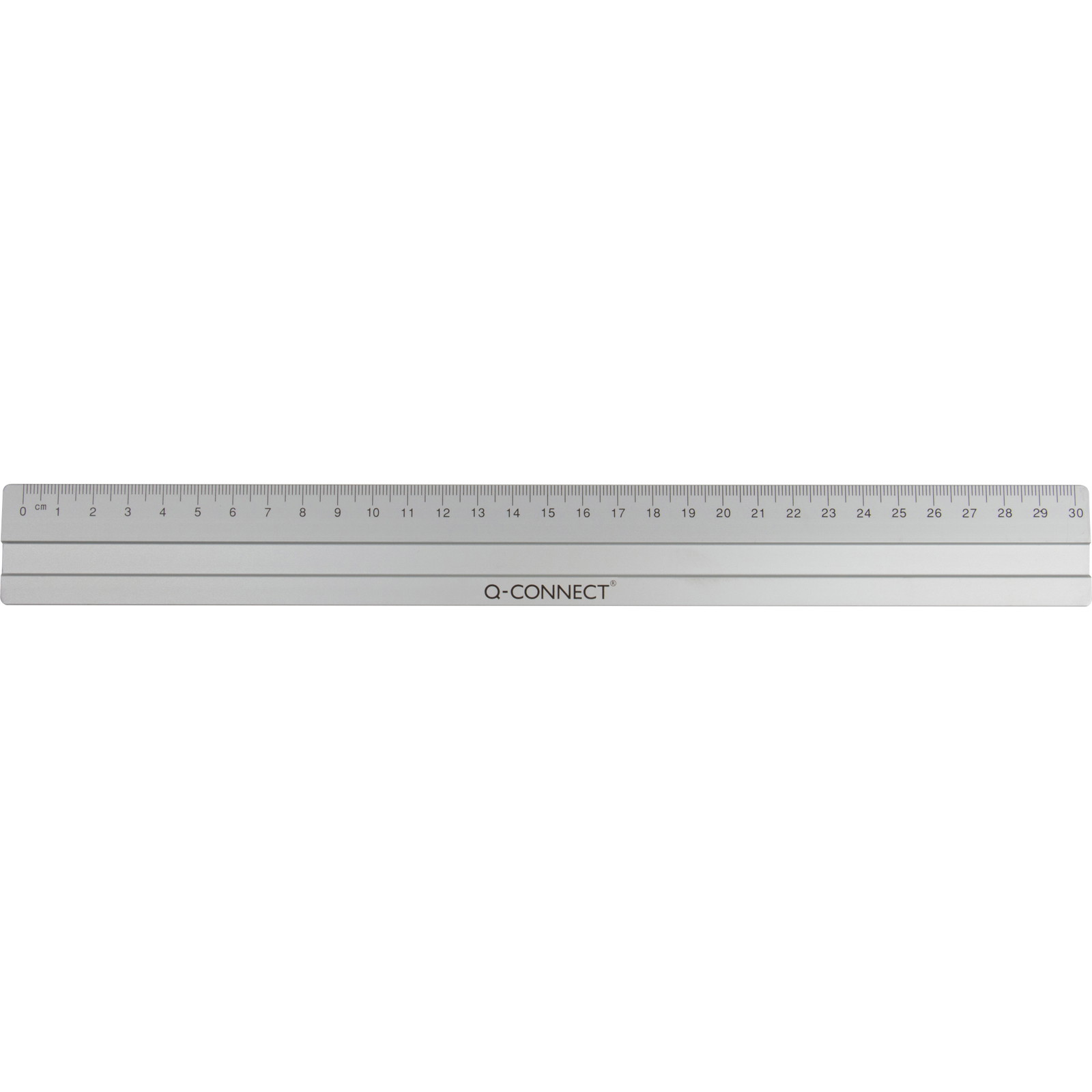 Q-connect 30 cm aluminiumslineal