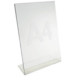 Q-connect akryldisplay med L-fod til A4-format