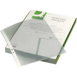 Q-connect plastlomme A4 topåbning 50my glasklar