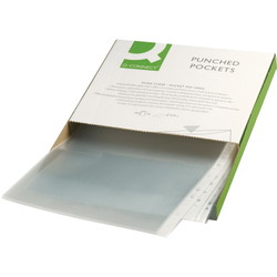 Q-connect plastlomme A4 topåbning 50my glasklar