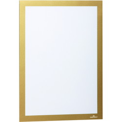 Durable Duraframe A4 selvklæbende magnetramme guld 2stk