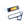 Durable Clip Card navneskilt m/magnet 17x67mm sort 25 stk
