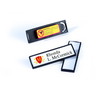 Durable Clip Card navneskilt m/magnet 17x67mm sort 25 stk