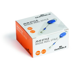 Durable Style yoyo-holder 80cm trykknap blå 10stk