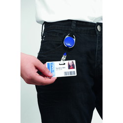 Durable Style yoyo-holder 80cm trykknap blå 10stk