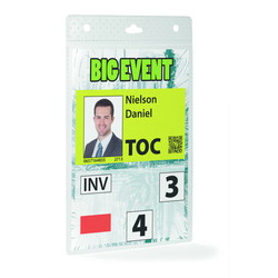 Durable navneskilt u/tilbehør A6 højformat klar 20 stk