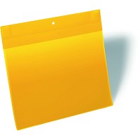 Durable lagerlomme m/stærk magnet A4 tværformat gul