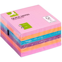 Q-connect kubusblok 76x76mm Ultra Rainbow