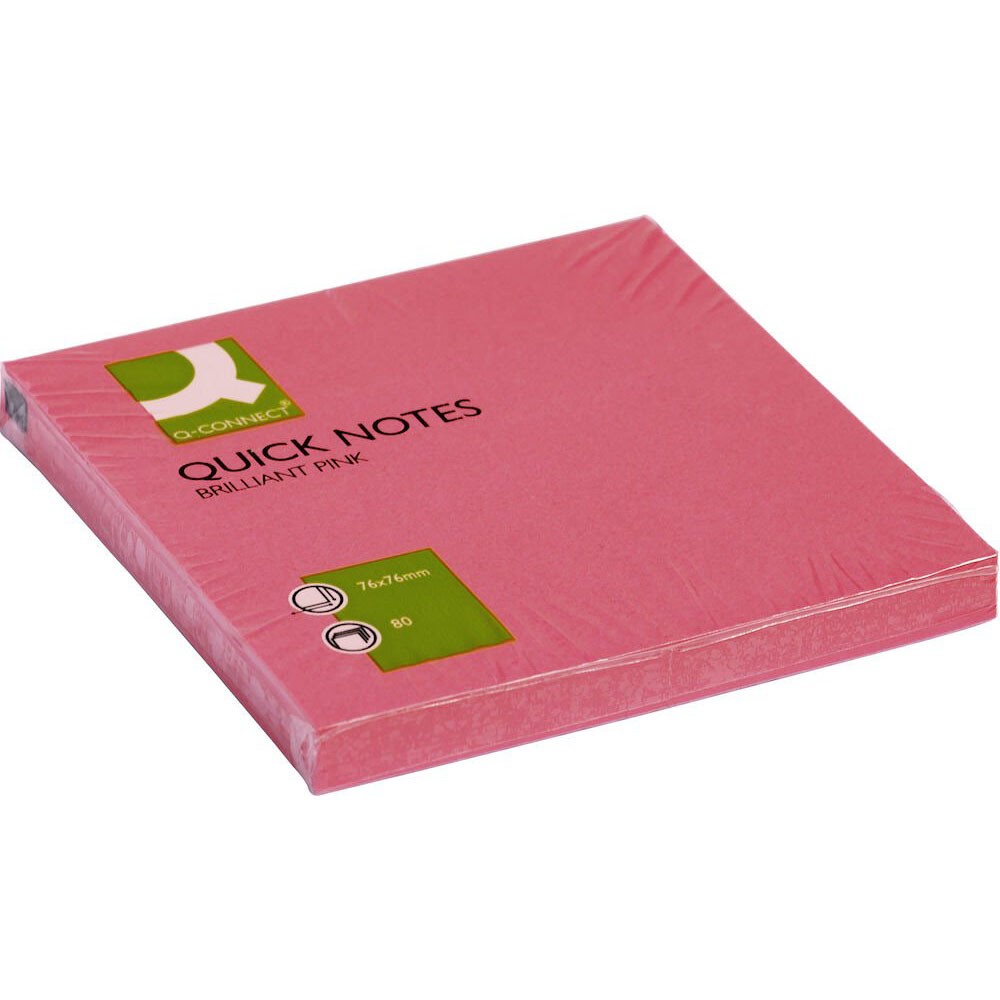 Q-connect 76 x 76 mm notes i pink