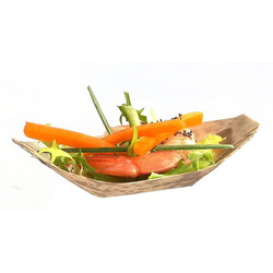 Serveringsbåd bambus 120 mm 100 stk