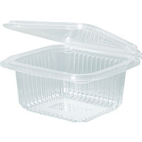 Plastbæger m/låg 500ml klar 50stk