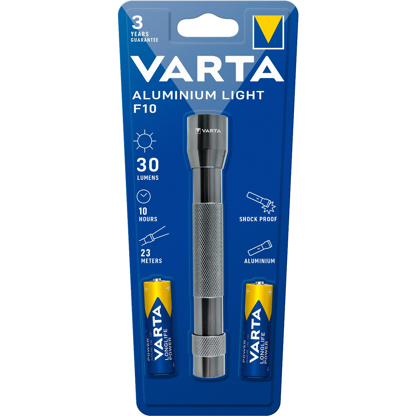 VARTA F10 lygte inkl. 2 x AA batterier