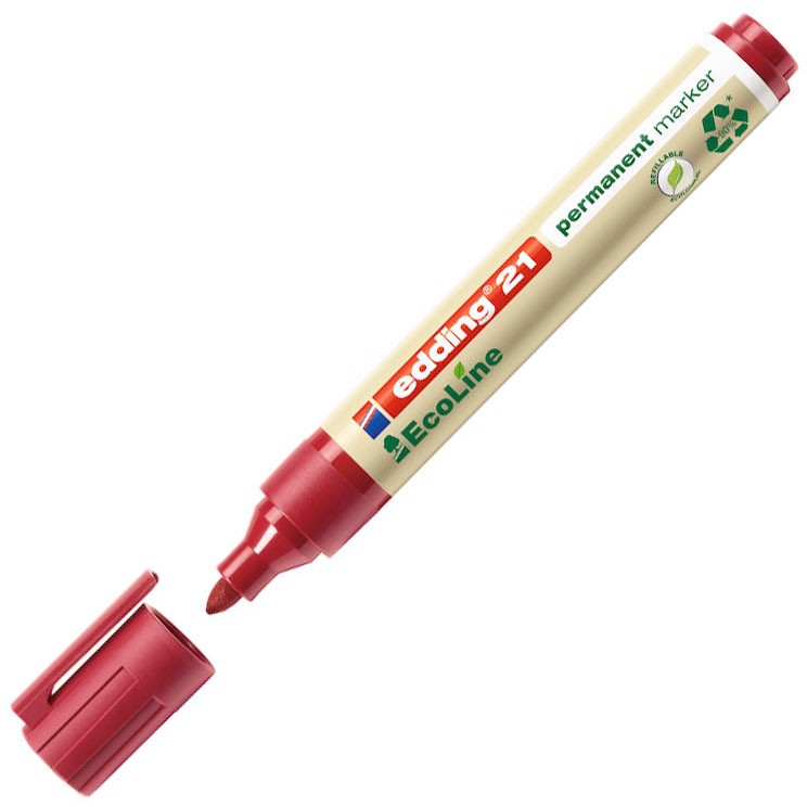 Edding EcoLine permanent marker 1,5-3mm rød