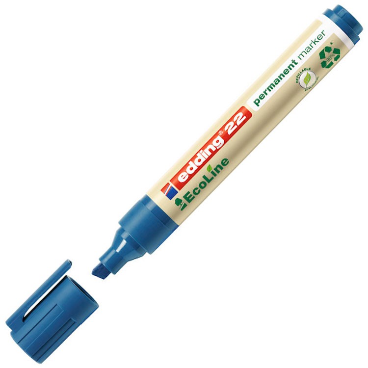 Edding EcoLine permanent marker 1-5 mm spids blå