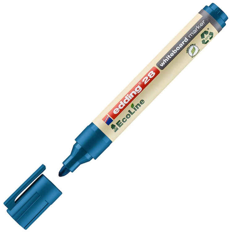 Edding EcoLine whiteboardmarker 1,5-3 mm spids blå