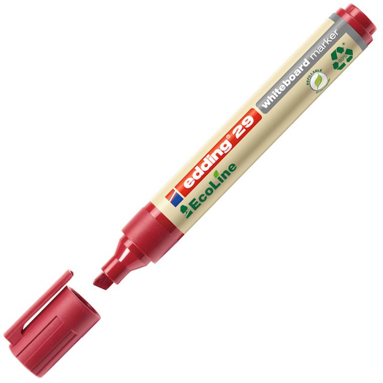 Edding EcoLine whiteboardmarker 1-5 mm spids rød