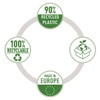 Leitz Recycle plastlomme A3 tværformat 100my klar 25stk