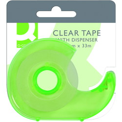 Q-connect tapedispenser inkl. 1 rl. tape assorteret