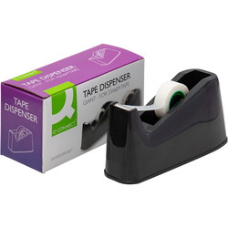 Q-connect kontortapedispenser sort