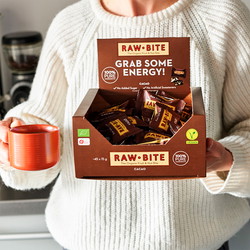 Rawbite Cacao økologisk snackbar 15g 45stk