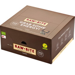 Rawbite Cacao økologisk snackbar 15g 45stk