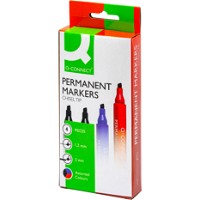 Q-connect permanent marker 1,2-5mm 3 farver