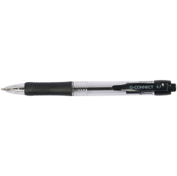 Q-connect 0,7mm kuglepen i sort