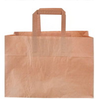 Bærepose papir 17L 80g brun 200stk