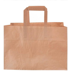 Bærepose papir 17L 70g brun 200stk