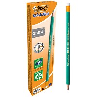 BIC Evolution HB blyant med viskelæder grøn
