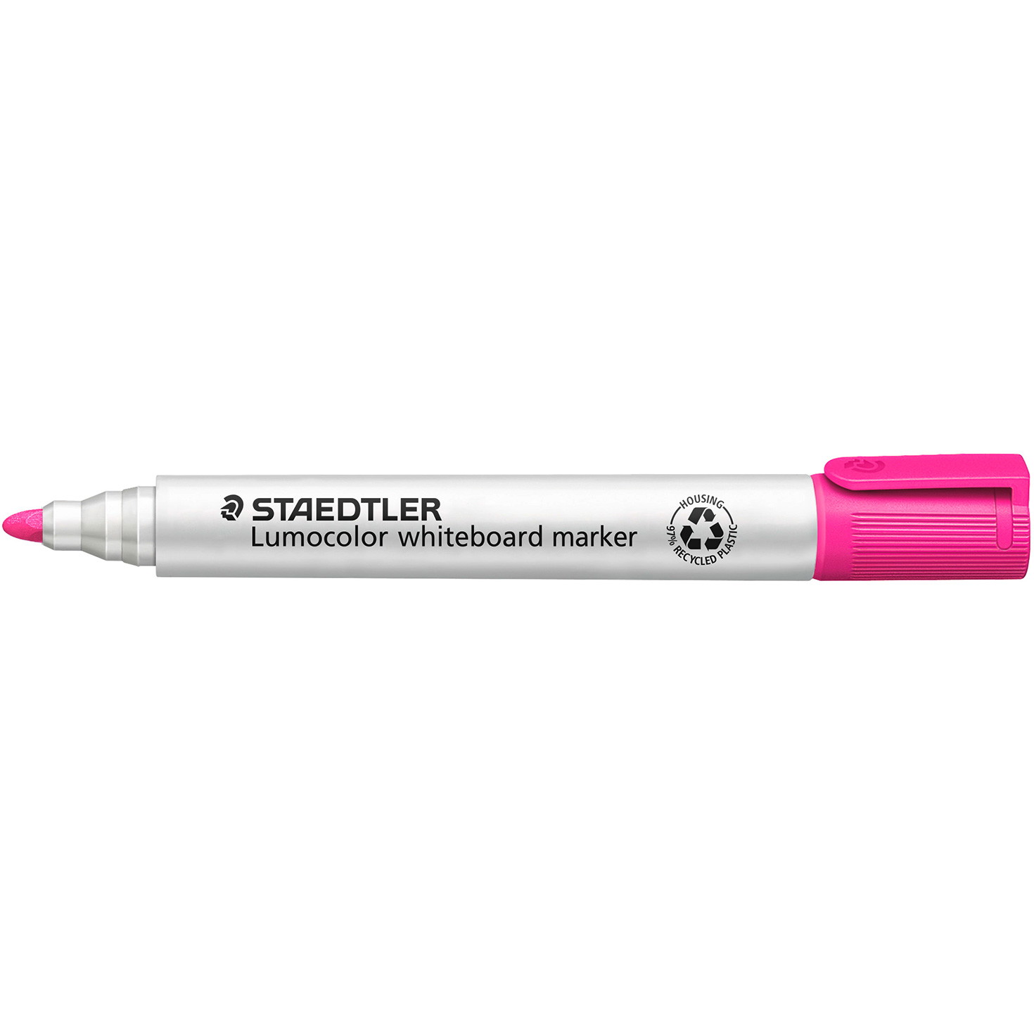 10 x Staedtler Lumocolor 351 whiteboardpen 2mm pink