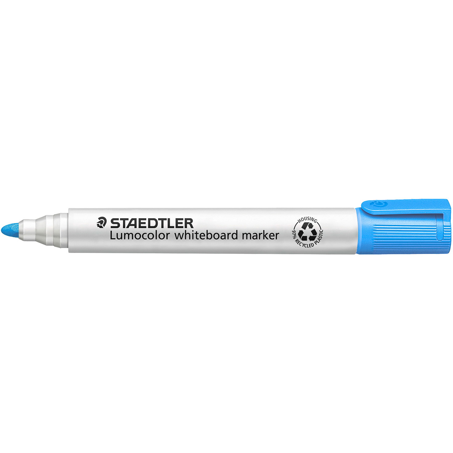10 x Staedtler Lumocolor 351 whiteboardpen lyseblå