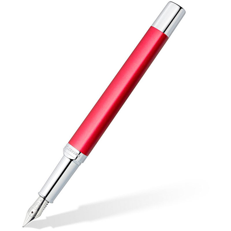 Staedtler Triplus fyldepen 474 Red fine blå blæk