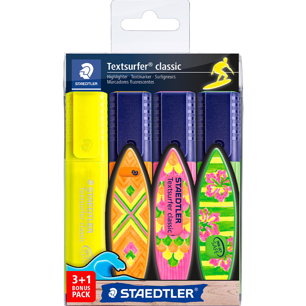 10 x Staedtler 364 tekstmarker 1-5mm 4stk