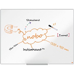 Nobo Impression Pro emaljeret whiteboard 120x90cm hvid