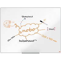 Nobo Impression Pro stål whiteboard 120x90cm hvid