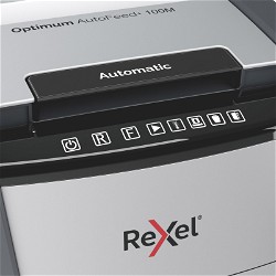 Rexel Optimum Autofeed+ 100M 34L mikromakulator P5 sort