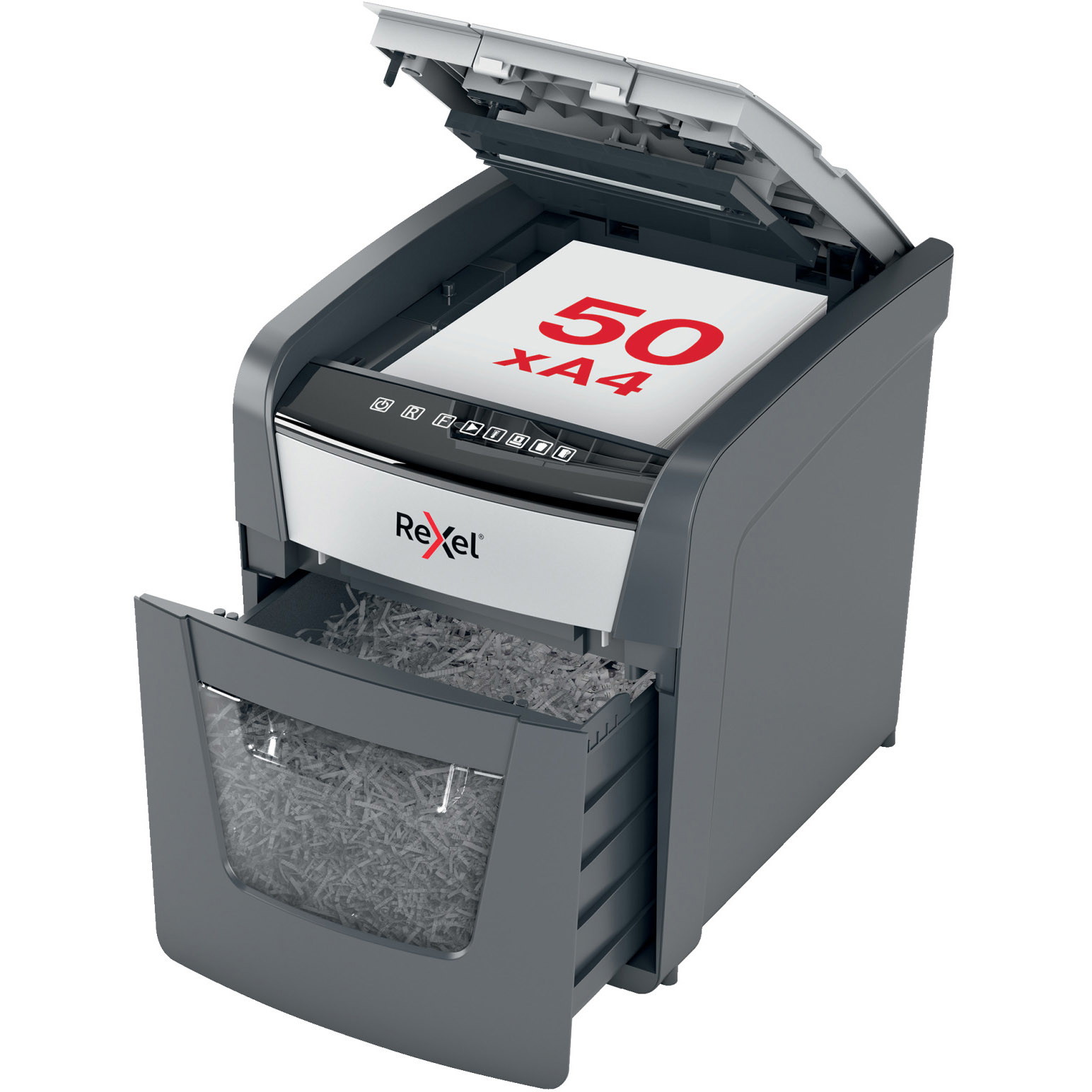 Rexel Optimum AutoFeed+ 50X krydsmakulator P4 20L