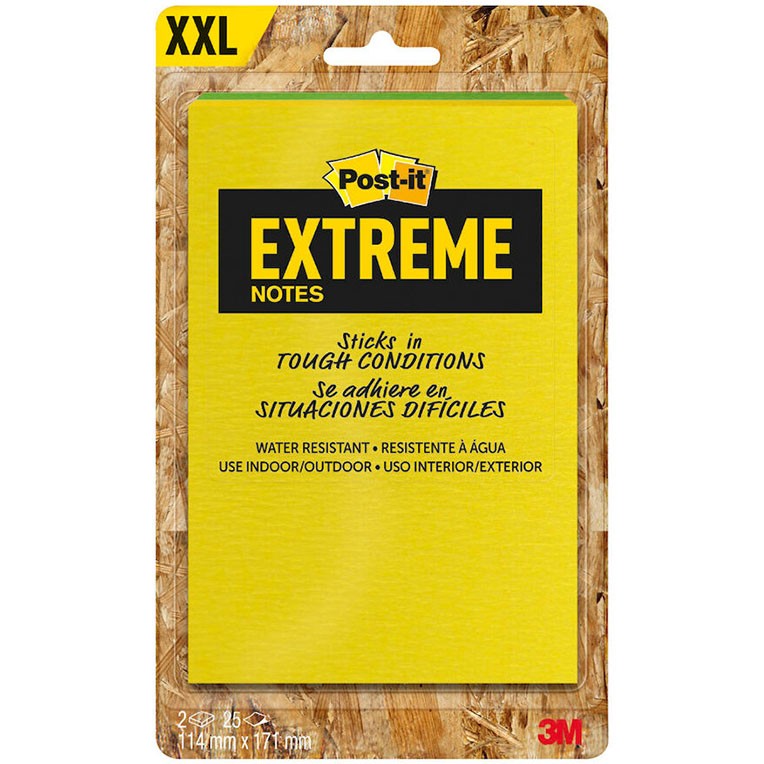 Post-it Extreme XXL notes 171x114mm 2 stk