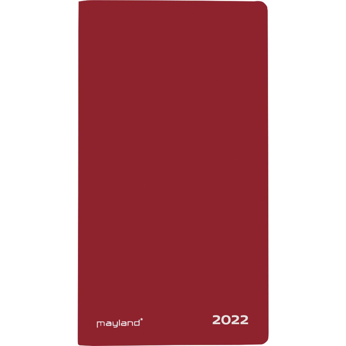 Mayland indexplanner m/tlf reg 17x9,5 cm rød 22090010