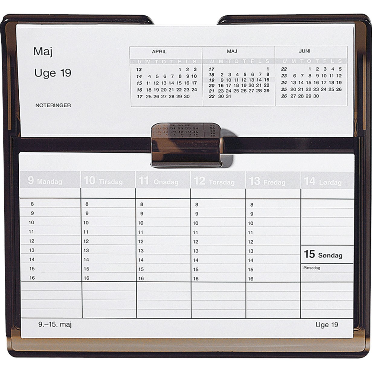 Mayland bordkalender flip-a-week refill 10x18 cm hvid 22136000