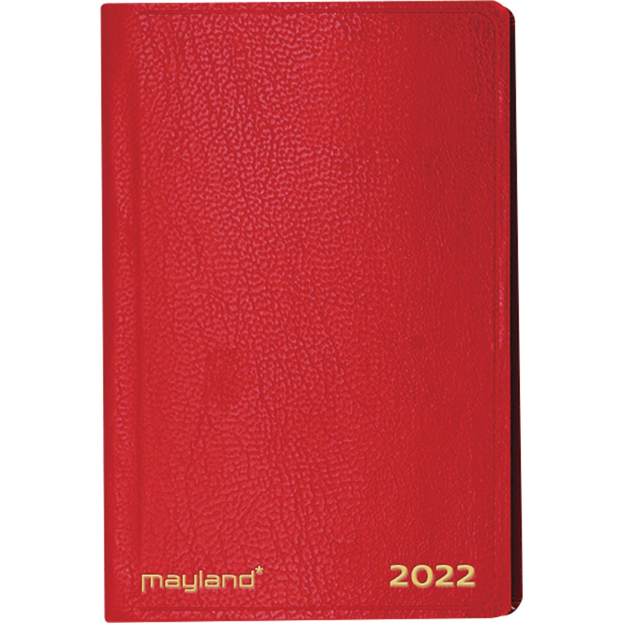 Mayland lommeugekalender tværformat 12x7,5 cm rød 22162030
