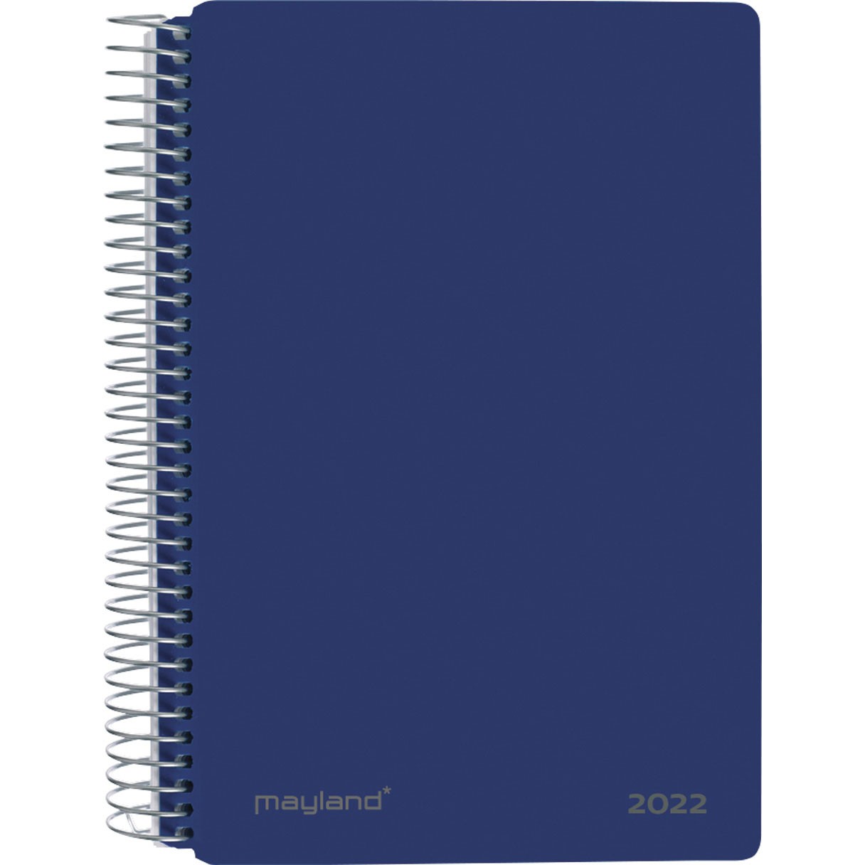 Mayland spiralkalender 1 dag/side 17,5x13,5 cm blå 22210020