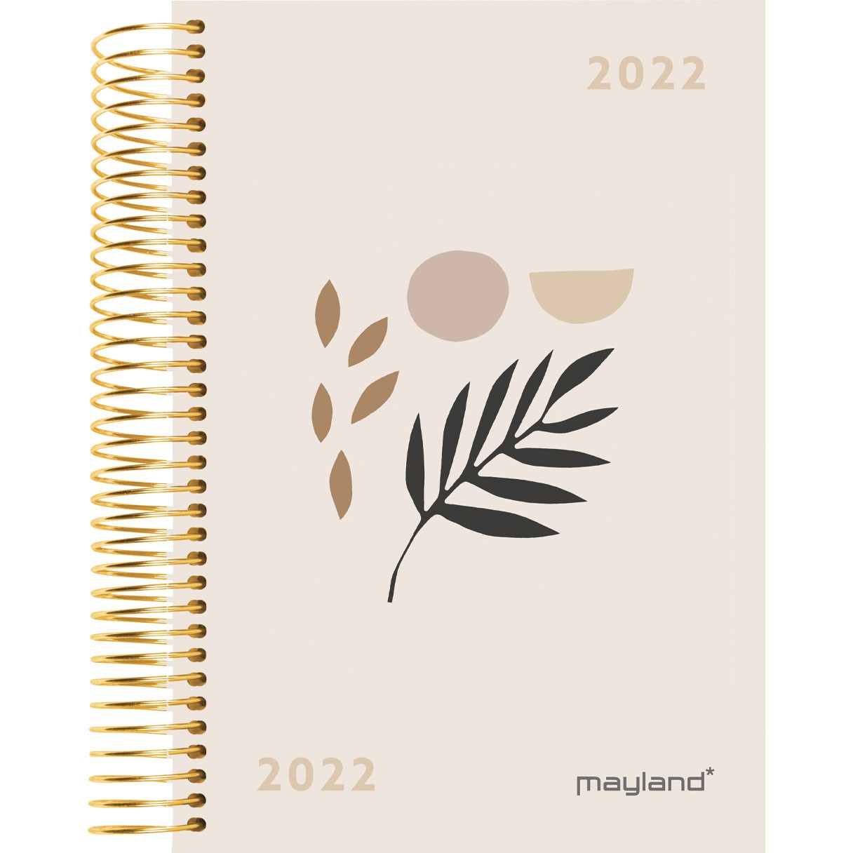 Mayland 2022 22210050 spiralkalender 17,5x13,5cm trend